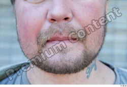 Mouth Man White Average Bearded Street photo references